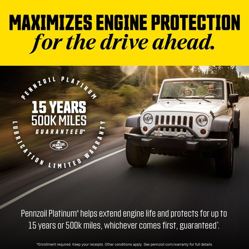 Pennzoil Platinum Euro L Full Synthetic 5W-30 Motor Oil, 1 1 Quart, Yellow  - Picture 7 of 7
