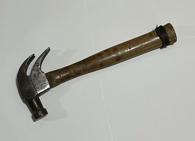 Vintage Voight Double Claw Hammer 1902 Patent Date Wood Handle   USA  RARE