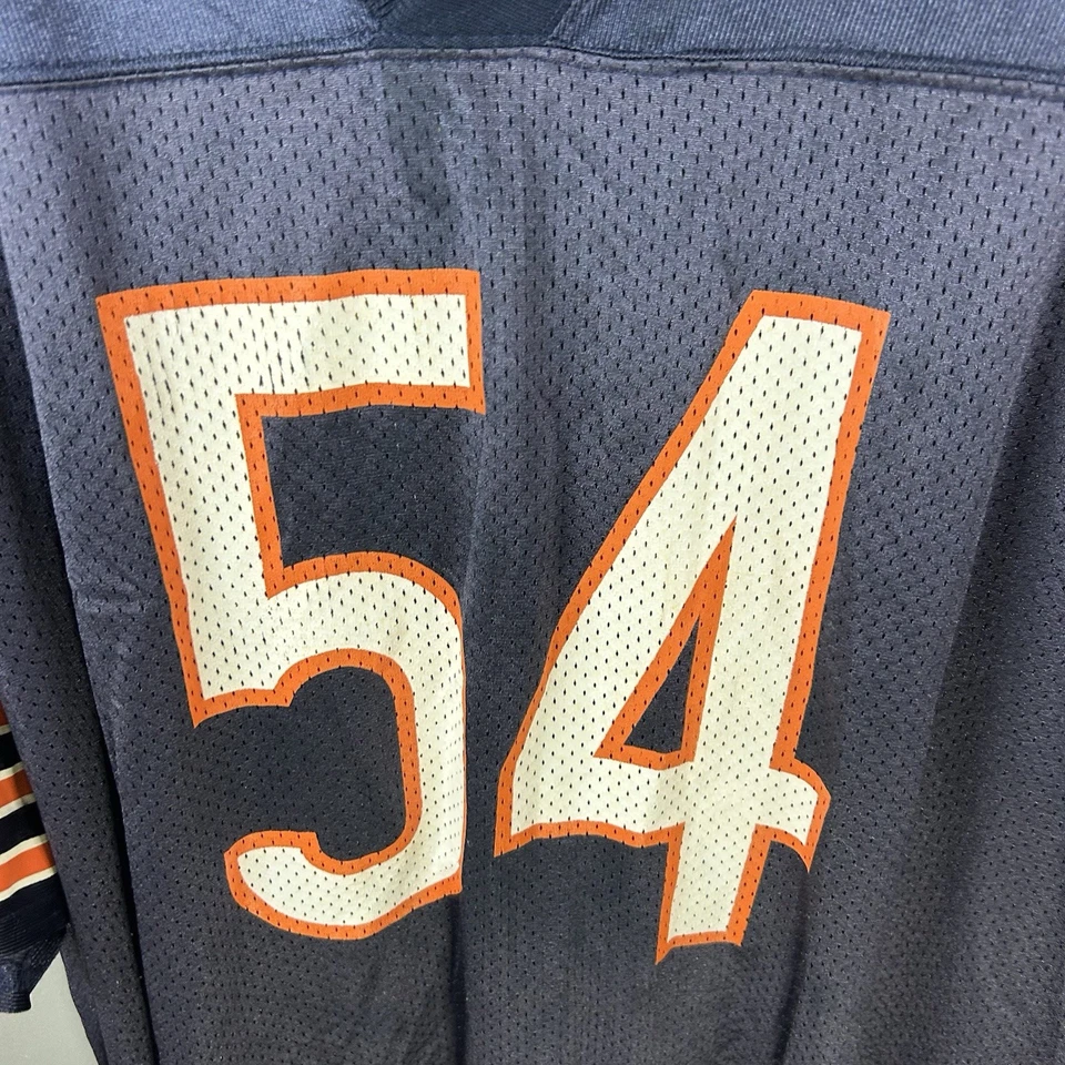 Camiseta vintage del equipo Adidas Brian Urlacher #54 Chicago Bears NFL azul para hombre 2XL Foto 2 de 4