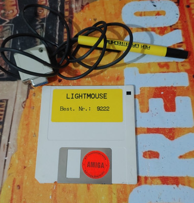 Rex Datentechnik Lightmouse 9222 + Disk COMMODORE AMIGA classic 16-bit