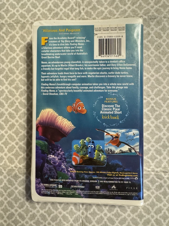 Finding Nemo (VHS, 2003) - Image 3 of 3