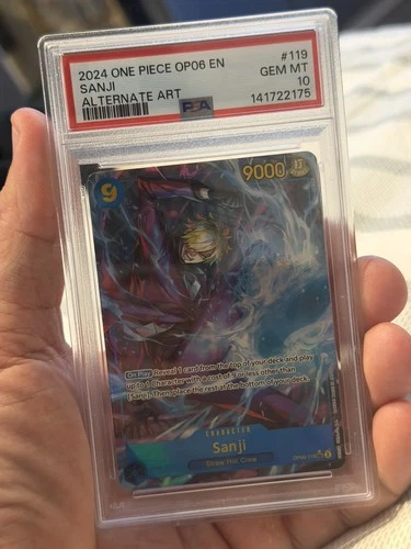 One Piece CCG Sanji Alternate Art OP06-119 PSA 10 Gem Mint