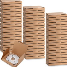 50 Pcs 5 5/8"L X 5"W X 7/16"H Cd Mailer Box Cd Shipping Boxes Corrugated Mailing