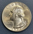 1964-D Washington Quarter - Brilliant Uncirculated Mint State - 90% Silver