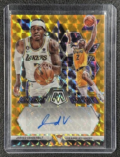 JARRED VANDERBILT 2022-23 PANINI MOSAIC #CM-VAN COLLAGE AUTO GOLD PRIZM 10/10