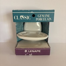 Vintage 1999 Lenape porcelanowy uchwyt na szczoteczkę do zębów biały