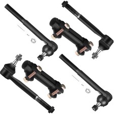 SCITOO 6pcs Suspension Kit 2 Outer 2 Inner Tie Rod Ends 2 Tie Rod End Adjusting