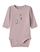 Body Damen Name It Nbfkorn, GrößE 62, Burnished Lilac, Langarm