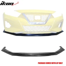 Fits 19-23 Nissan Maxima A36 IKON 4 Style Front Bumper Lip Spoiler Splitter PU