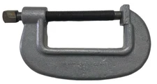 National 8-1/4" Heavy-Duty Drop Forged Deep Throat C-Clamp, 3" Throat Depth