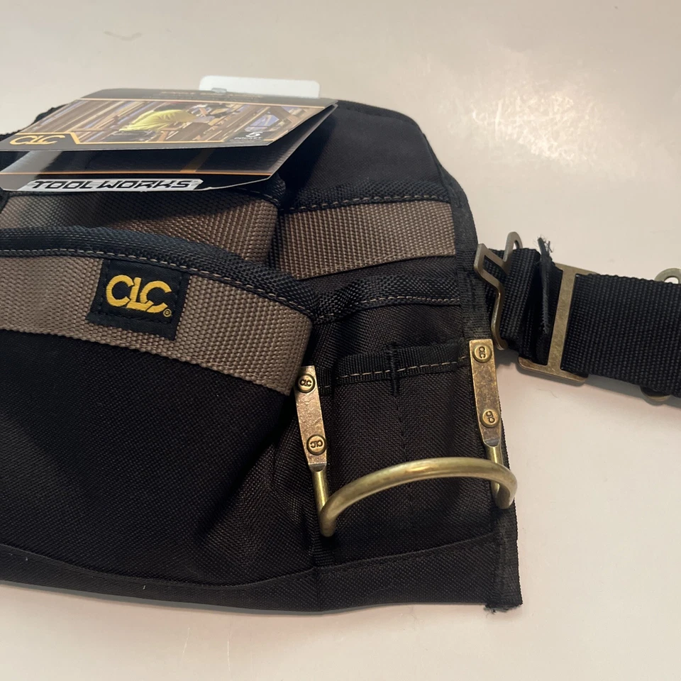 Clc Work Gear 1245 Black Polyester Tool Belt 5 Pockets Single Side Apron CLC - Image 4 of 4