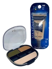Max Factor Erace Colour Precise Concealer 105 LIGHT/PALE &Dawn to Dusk Eyeshadow