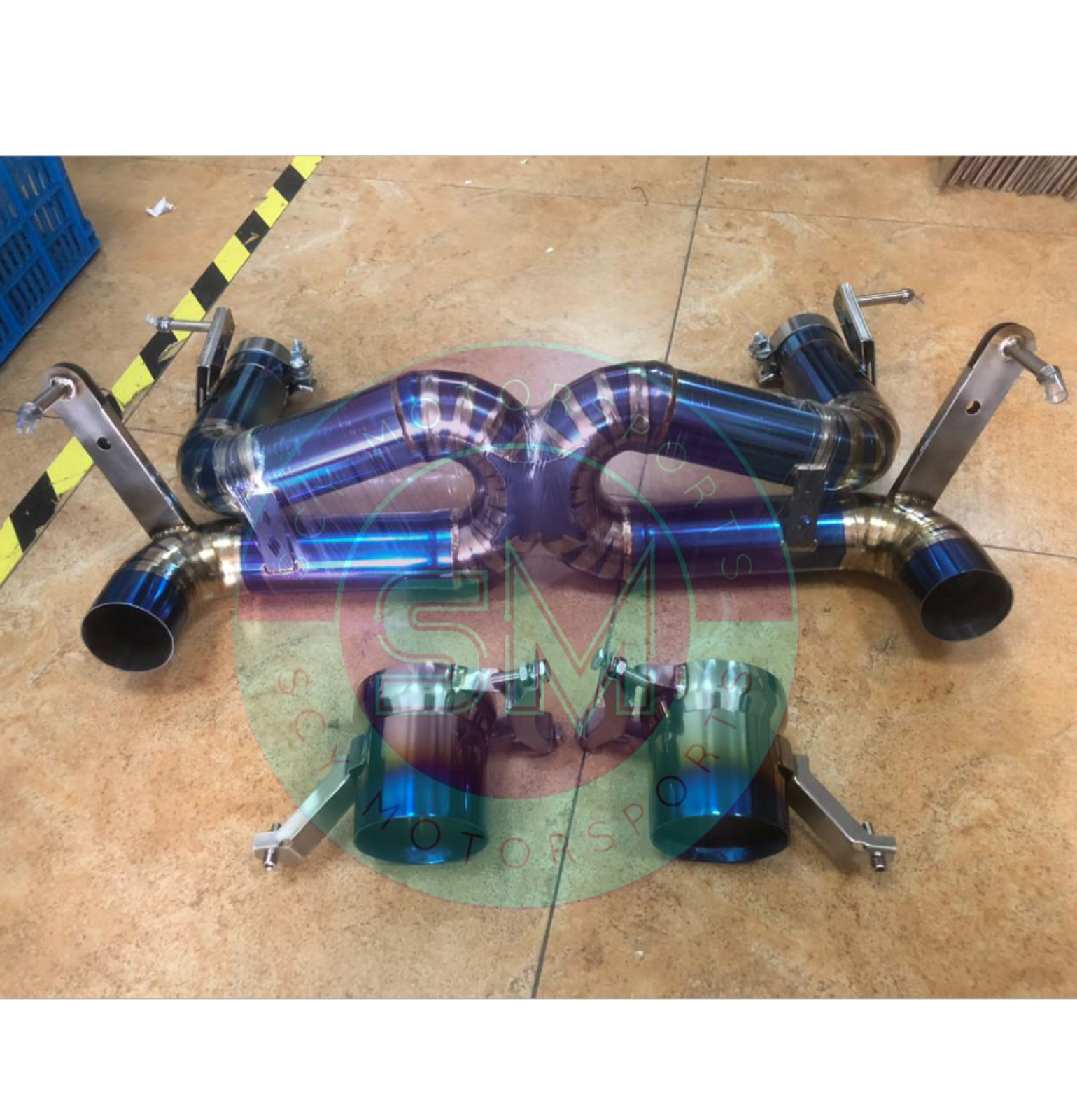 Titanium Valved Catback Exhaust System Ferrari 488 GTB PISTA W/  Downpipes