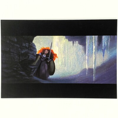 Brave Postcard Princess Merida Fergus Concept Disney Art of Pixar Scotland Sword