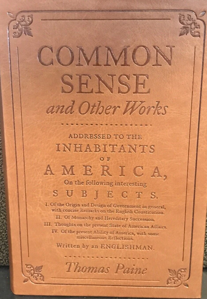 ❤️COMMON SENSE FEDERALIST PAPERS CONSTITUTION 3 SET Faux Leather Collectable NEW — 第 4/4 张图片
