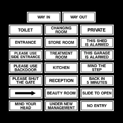 HEALTH&SAFETYDIRECT Door/Office Signs - 60mm x 190mm - Plastic Sign or Sticker
