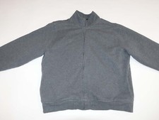 L.L. Bean Katahdin Iron Works Men's Sherpa Lined Sweatshirt Jacket Large Gray L