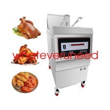 2024 Commercial 1 Tank 2 Basket Gas Deep French Fries Fryer 0.47kw 220v 25L