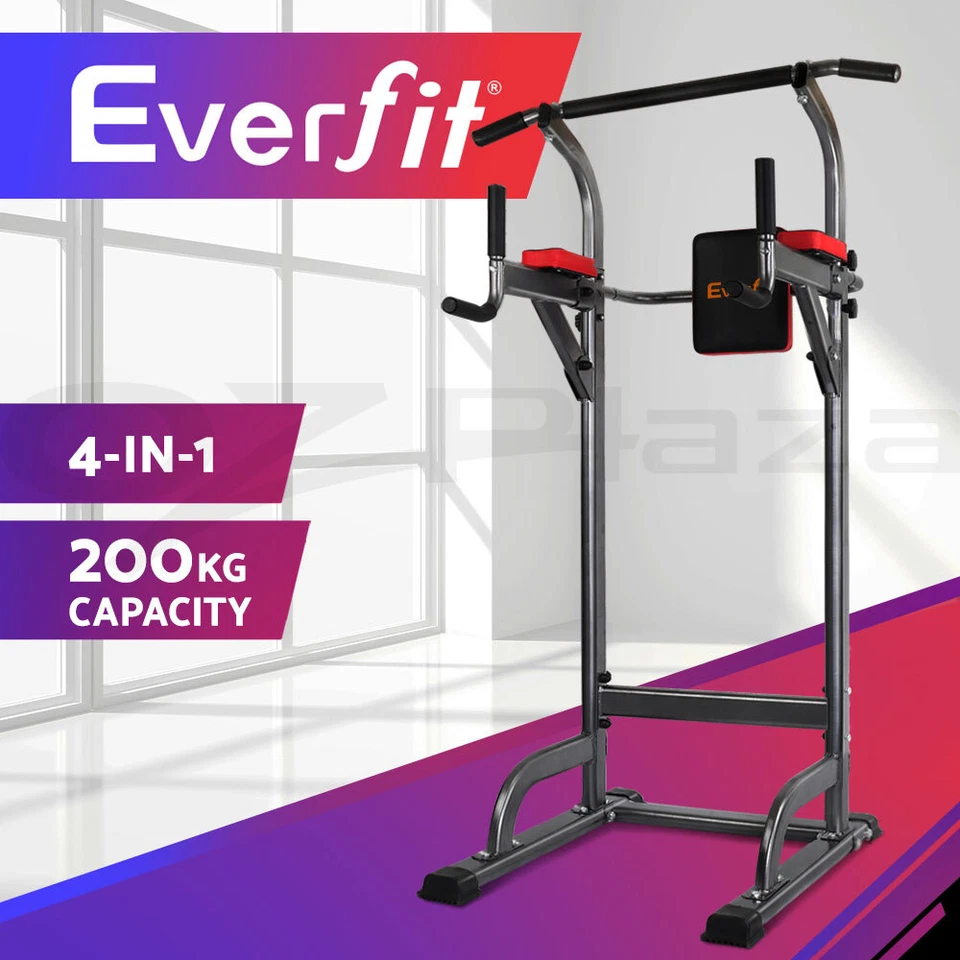 Everfit Weight Bench Chip Up Tower Bench Press Gym Equipment Fitness Bench