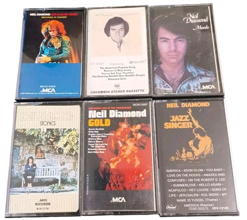 Neil Diamond Cassette Tapes Lot of 12 Greatest Hits Moods Gold Stones Christmas - Picture 2 of 17