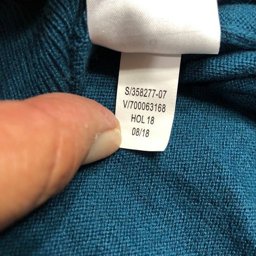 Banana Republic Pullover Herren Large Blau Seide Kaschmir Luxus Mischung V-Ausschnitt Luxe - Bild 6 von 24