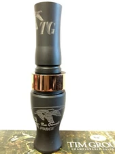 TIM GROUNDS G FORCE GOOSE CALL  GREY COPPER BAND
