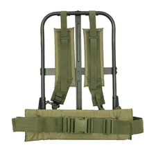 Black Alice Pack Frame with Olive Drab Straps & Kidney Pad