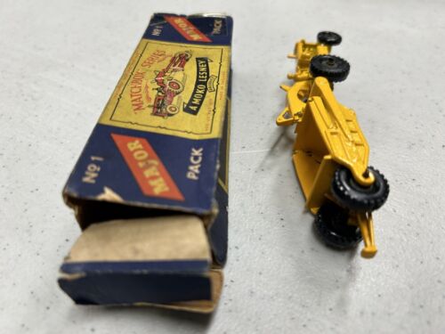 1957 Matchbox Lesney Moko M1 Major Pack 1 Caterpillar CAT DW20 w/ ORIGINAL BOX - Picture 4 of 10