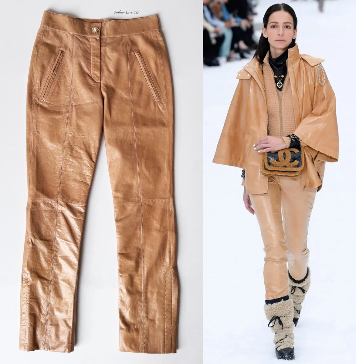 CHANEL Leather Pants for Women for sale | eBay