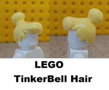 LEGO Fairy Hair TINKERBELL High Bun Big Bangs Fantasy Costume Wig Neverland Wig