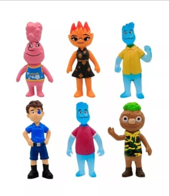 6 Pc Elemental Movie  Figure Set Party Favor PVC Figure Toys Gifts