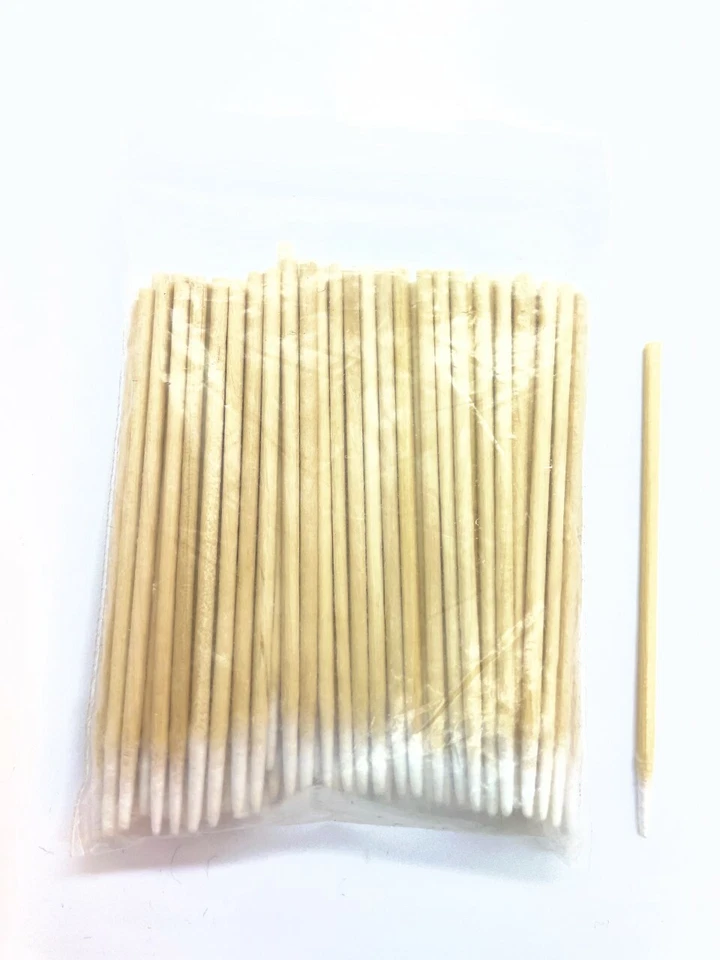 200 ULTRA SMALL COTTON SWABS/BUDS FOR ELECTRONIC REPAIR, MAKE UP, TATTOO,COSMETI