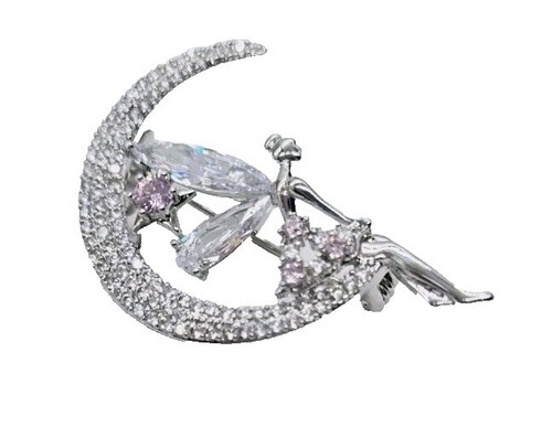 Kirks Folly Silver-Tone Floral Hair Barrette Vintage Rhinestone Floral Barrette: Kirks Folly Silver Tone  main image 2