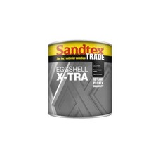 Sandtex Flexible Eggshell Paint Wood Metal Exterior Smooth Black White 1L 2.5L