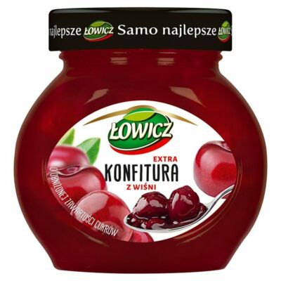 Lowicz Extra Kirsch-Konfitüre 240g 70% Frucht - Zuckerreduziert