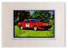 British Cars 354025 Triumph TR7 V8 Rally Car 1980 A2 Picture Frame Watercolour