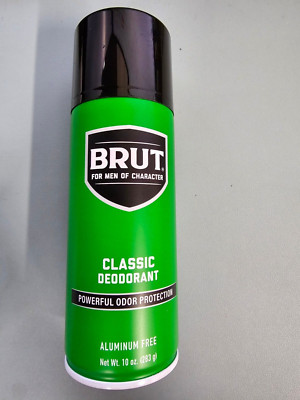 6 PACK BRUT Deodorant Spray Classic Scent 10 oz