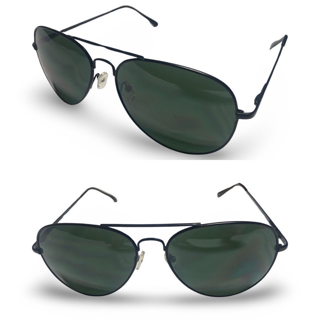 Metal Frame Aviator Sunglasses with UV Protection Lenses Jade | Affordable Rimless Metal Frame Aviator Sunglasses  main image 3