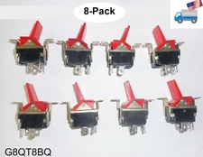 8-Pack: UL Pronic 4pin Power Supply Rocker On/Off AT Switch 10A/250V 15A/125V PC