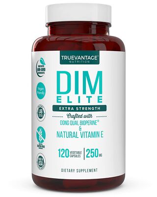 DIM Supplement 250mg Diindolylmethane-Plus Dong Quai Natural Vitamin E & BioP...