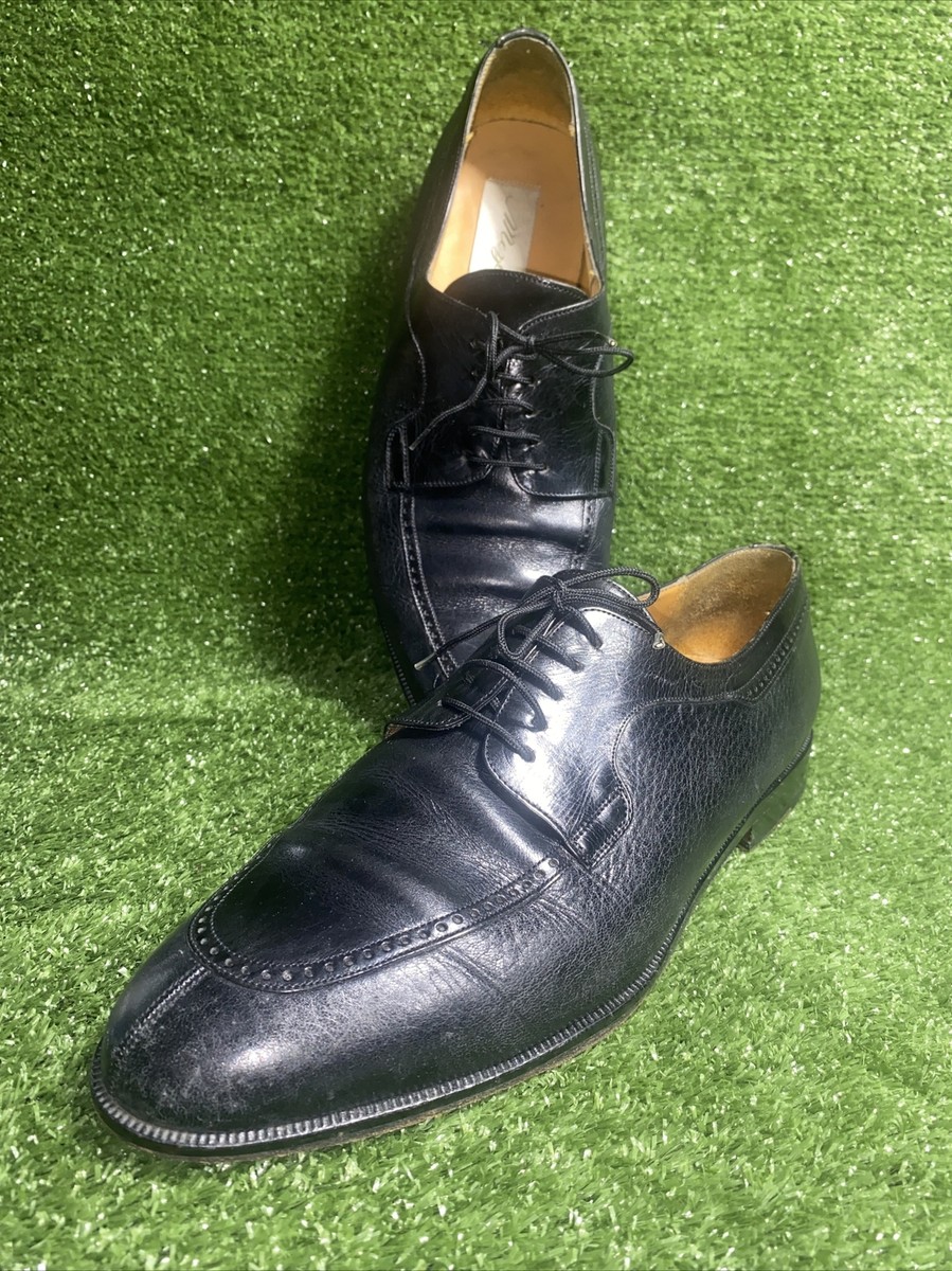 Mezlan Mens Dress Shoes Black Leather Size 11 Made in Spain  display picture 3