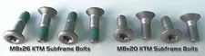 8 SUBFRAME BOLTS FOR KTM SX EX EXC MX MXC 85 105 150 125 250 300 350 450 520