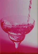 Fine Art Photography Liquor Pouring into Margarita Glass Faces2Art 5x7 Matted