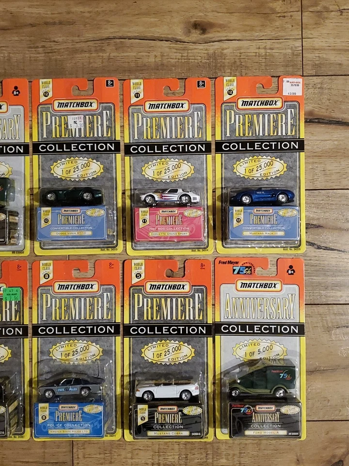12 Matchbox Premiere Collection Corvette Grand Sport, Mustang, Dodge Viper, Ford - Image 2 of 4