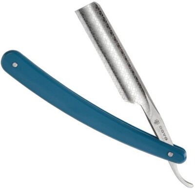 Dovo Runde Sache Straight Razor Folding 4'' Carbon Steel Blade Synthetic Handle