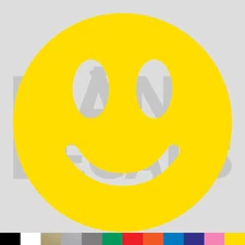 Smiley Face Vinyl Die Cut Decal Sticker - Happy Smile