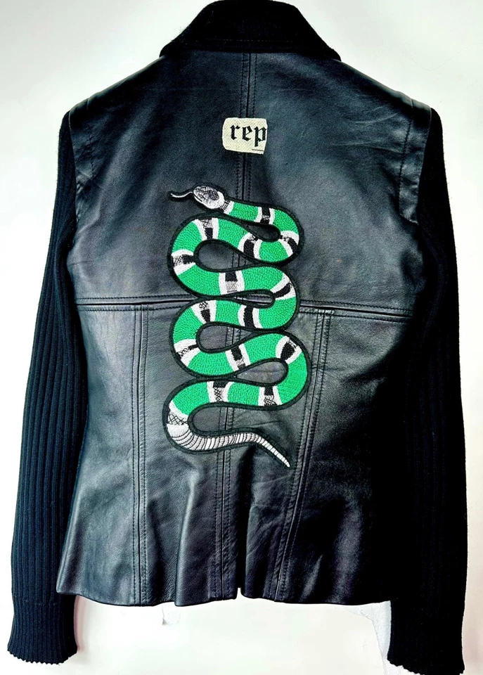 Versace Taylor Swift Reputation Snake Costume Patch Concert Jacket 40 6 Top S XS - Image 4 of 4