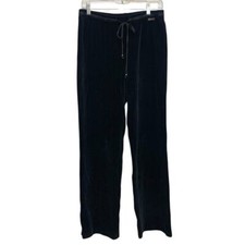St. John Sport by Marie Gray Pinstripe Velour Sweatpants SZ S