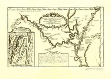 Historic War Map - St Louis River Course - Bellin 1764 - 23 x 28.33