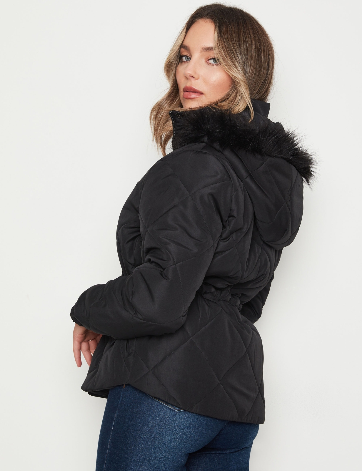 ROCKMANS Womens Jackets & Vests Long Sleeve Detachable Fur Hooded